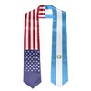 Vcmaluco Graduation Stole Sash American Guatemala Flag Graduation Stole Sash