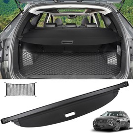 Sze Cargo Cover for Hyundai Tucson 2022-2025 Accessories Retractable Trunk Cover Black Rear Trunk Security Cover Shielding Shade Waterproof-New Upgrade