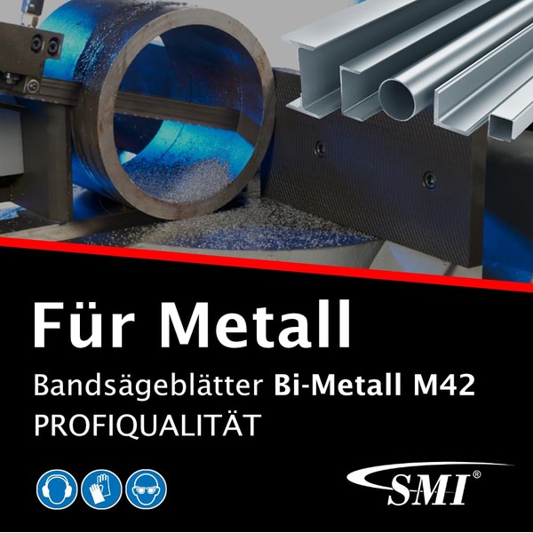 SMI Set of 2 Band Saw Blades Bi-Metal M42 Dimensions