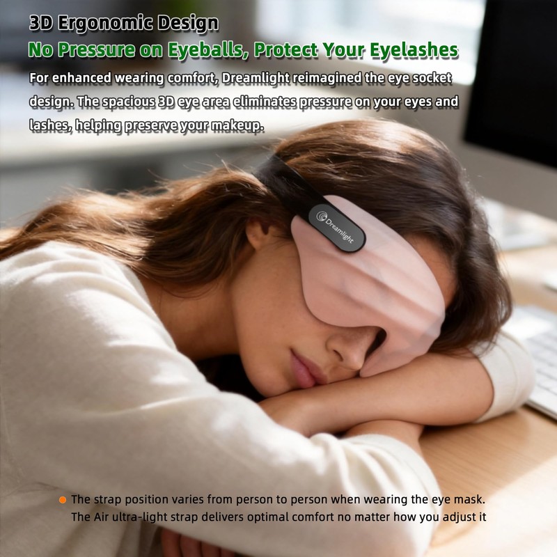Silky-Touch 3D Bionic Airbag Sleep Mask, Blackout Luxury Smooth Eye
