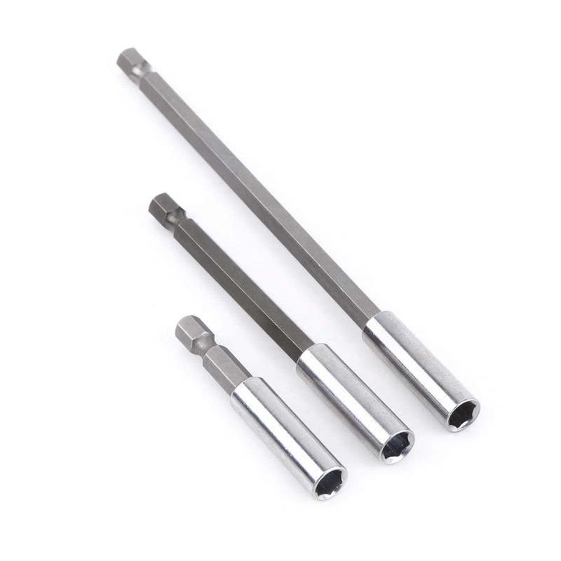 3-Piece Extension Rod Carbon Steel + CRV, 1/4 Inch Hex