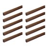 Savagrow 10pcs Walnut Wood Cabinet Solid Pulls 7.56" Hole Center