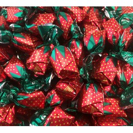 Bull Island, Dist. Fruit Filled Hard Candy- STRAWBERRY FLAVOR- BULK- 50 Individually Wrapped Pieces