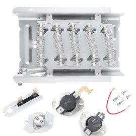 Dryer Heating Element Kit for Whirl-pool WED4850HW0, WED49STBW1, WED4900XW0, WED4950HW0, WED4800XQ0, WED4800XQ1, WED4616FW0 Replacement