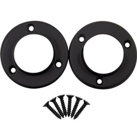 Stone Harbor Hardware Pole Sockets, Fits Poles up to 1 3/8" Diameter, Matte Black