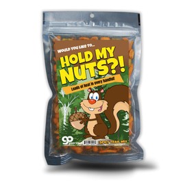 Hold My Nuts Spicy Trail Mix - Funny Squirrel with Acorn Design - Spicy Snacks for Men and Women - Premium Blend, Made in the USA