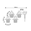 rabalux Ximpu Solar Lights 4 Lights Outdoor IP44 Black