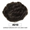 Topunique Swiss Lace Human Hair System for Men, #210 Dark