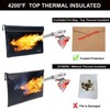 FunOwlet Fireproof Waterproof Money Document Bag - with 4200°F Heat