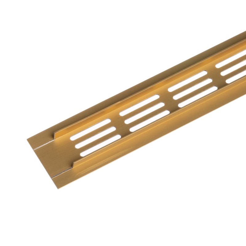 40x300mm Air Vent Cover - Aluminium Ventilation Grille - Gold