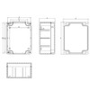 WITTKOWARE IP65 Module Housing with Rubber Seal, Screwed, ABS, Light