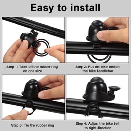 Bike Bell,2 PCS Bicycle Bells Aluminum Alloy Bicycle Bells Loud Sound Bike Ring for Adults Girls Boys Road Bike Mountain Bike Sports Bike Kid's Bike