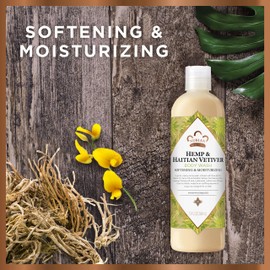 Nubian Heritage Body Wash Indian Hemp & Haitian Vetiver Cleanser for All Skin Types Made with Fair Trade Shea Butter, 13 oz
