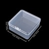Goodma 17 Pieces Square Empty Mini Clear Plastic Organizer Storage