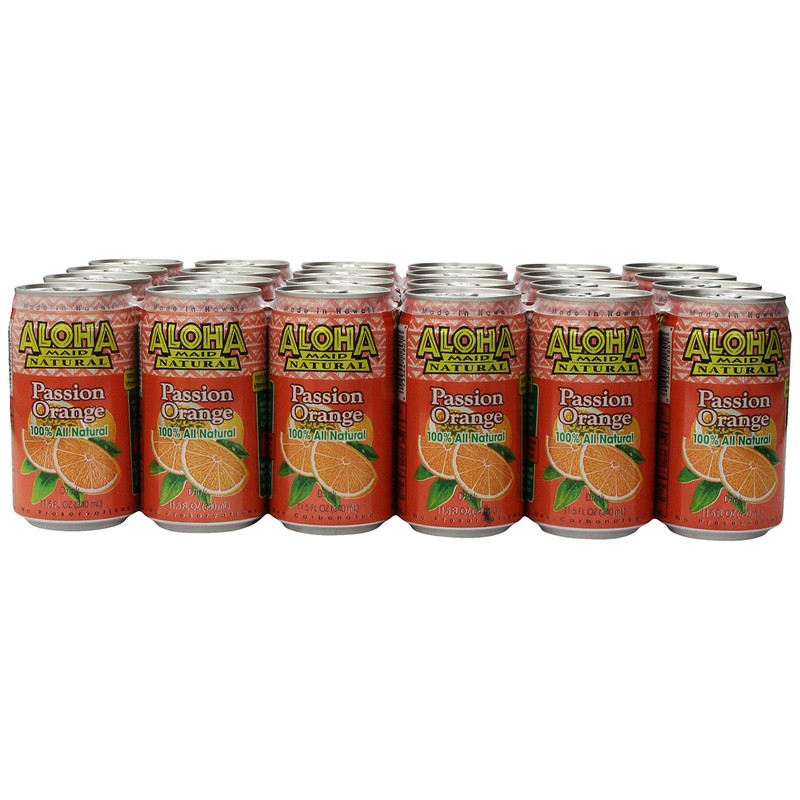 Aloha Maid Juice, Passion Orange, 11.5 Fl Oz (Pack of