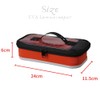 mazume MZBK-887 EVA Lure Case, Compact, Orange, Length 4.5 x