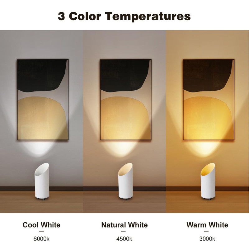 2 Pack Wireless Battery Operated Spotlights Indoor with Remote, Mini
