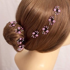 Beaupretty Hair Claw Clips, 6 Pieces, No-Slip Grip, Pine Clips, Mini Rhinestone, Plum Blossom Hair Clips for Women, Girls