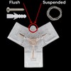 TopTecSales T Connector for Modern LED Hexagon Garage Light Fixture