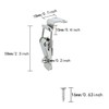 ITROLLE 4PCS 58mm 90 Degree Right Angle Latch Stainless Steel