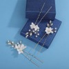 Wekicici Flower Bride Wedding Hair Pins White Flower Hair Piece