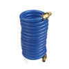 Blue Coiled Vinyl Hose, 108"