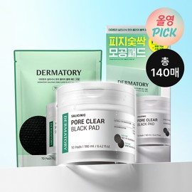 Dermatory Salicinic Pore Clear Black Pad 70P Set (+Refill 70P) - [SET] Pad 70P (+Refill 70P)