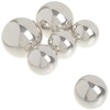 Abbott Collection Assorted Stainless Steel Decorative Balls (Set of 6)