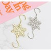 Wambere Pack of 24 Christmas Decoration Hooks, Metal Snowflake S-Hooks,