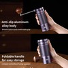 Manual Coffee Grinder with Foldable Handle, Conical Burr Coffee Grinder