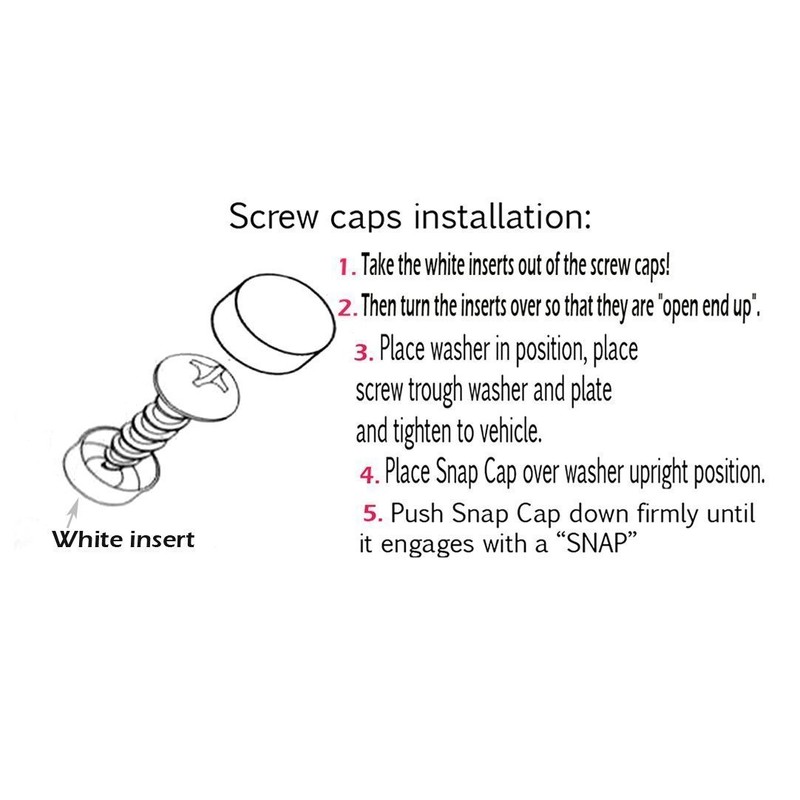 LFPartS Stainless Steel License Plate Frame (Black)