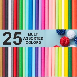 Purple Papers Multicolor Assorted Gift Tissue | 20x13 Inches Pack of 100 Tissue Paper for Gift Bags | Small and Medium Sizes for Holiday, Wrapping and Gift Tissue Paper Needs