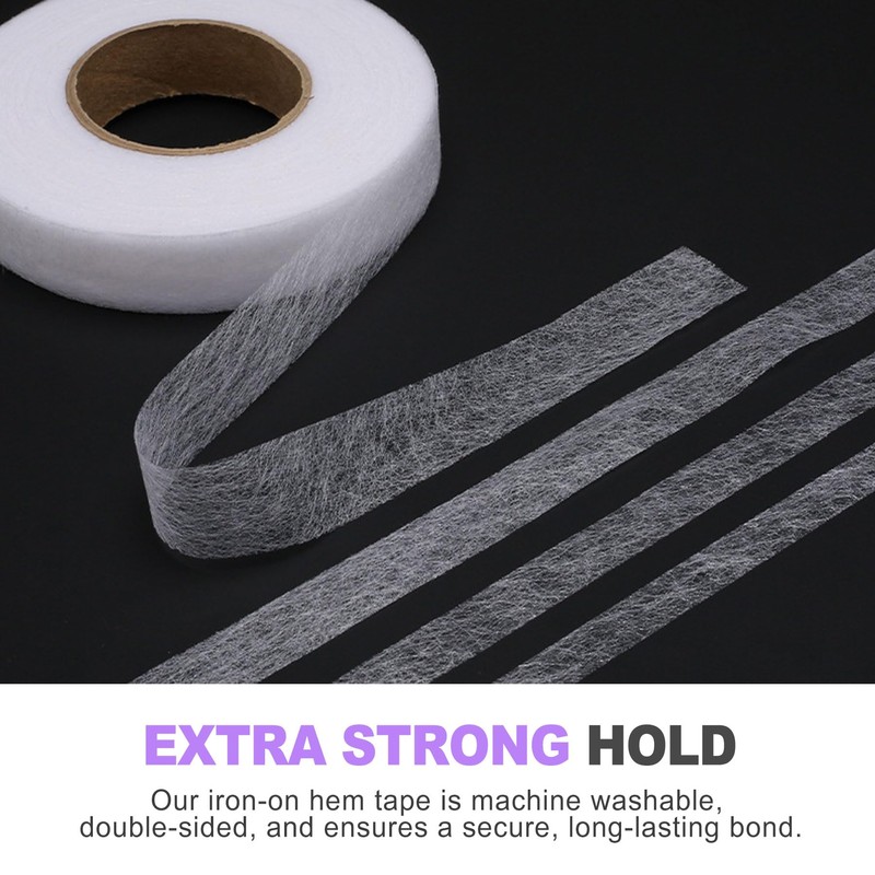 ZeriLion No-Sew Iron-On Hem Tape, 2cm x 70 Yards Strong