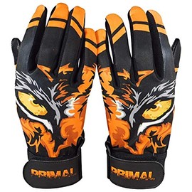 Primal Baseball Eye of The Tiger Baseball Batting Gloves Extra-Large