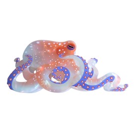 Sea Octopus Hair Clips,Cute Acetate Hair Clip,Funny Octopus Claw Clips for Women,Pink