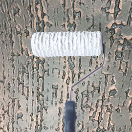 Nichiyo 8'' Patterned Paint Roller for Wall Decoration Classic Brick Embossing Texture Rubber Roller Decorative Household DIY Paint Art Tool for Wall Decoration (2201TS)