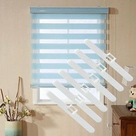 AIMALL 20 PCS 3.5/5 Inch Vertical Blind Top Hangers for Slats, Double-Hole Curtain Hangers for Blade Replacement, Durable Spare Parts for 89/127mm Slats