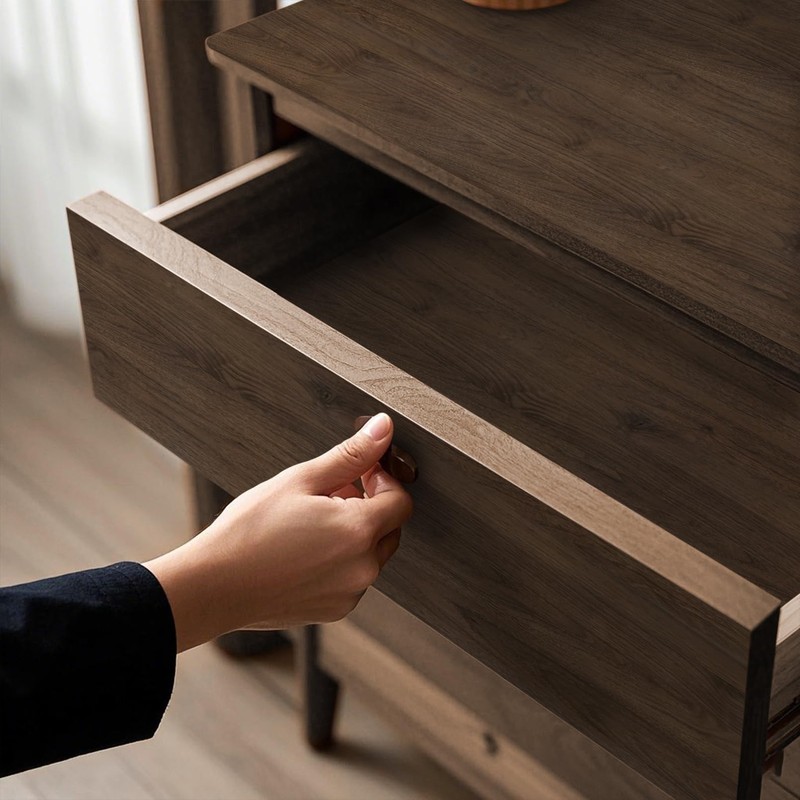 Safiyya Wood Contact Paper Dark Brown, Walnut Peel and Stick