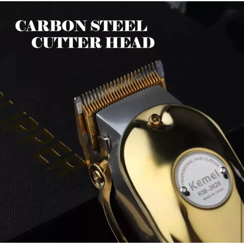 Kemei Golden Cordless Professional Hair Clippers Hair Trimmer For Men