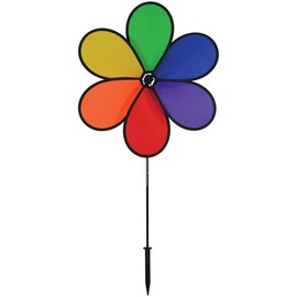 In the Breeze 6-Petal Flower Spinner, 30-Inch Rainbow Flower Spinner, 2699
