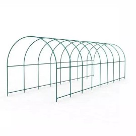 하우스 지주대 비닐하우스 자재 넝쿨 파이프 프레임 온실 뼈대 [가로2 세로2.15 높이2.2m] House Support Frame Vinyl Greenhouse Material Vine Pipe Frame Greenhouse Structure [Width 2m, Length 2.15m, Height 2.2m]