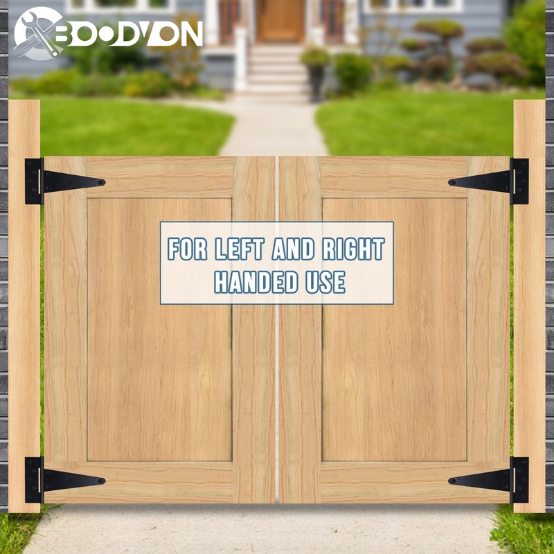 BOODVON Heavy Duty T Hinge Tee Hinge T Strap Hinge