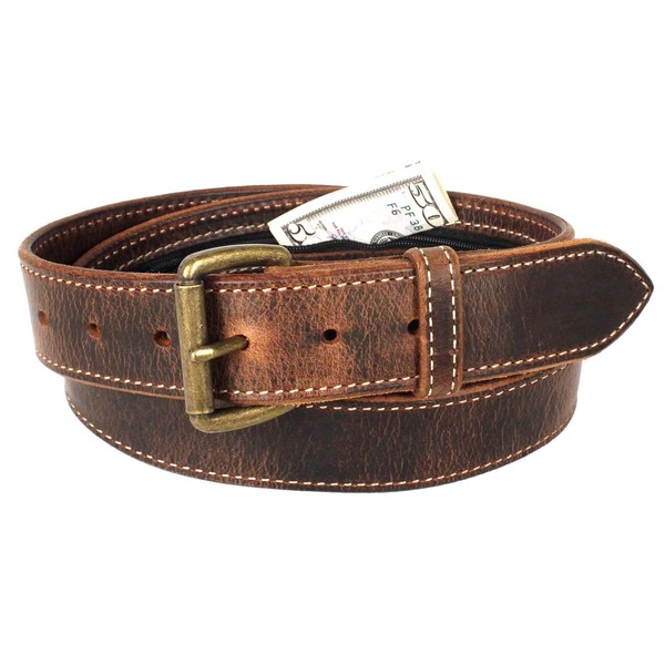 Money Belt, Hidden Zipper Pocket, Travel Security Belt, Full Gain