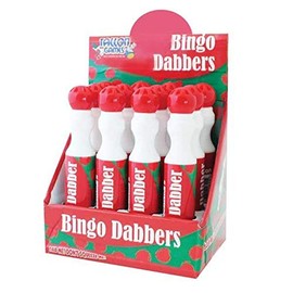 Box of 12 Large Red Bingo Dotter for Bingo Tickets