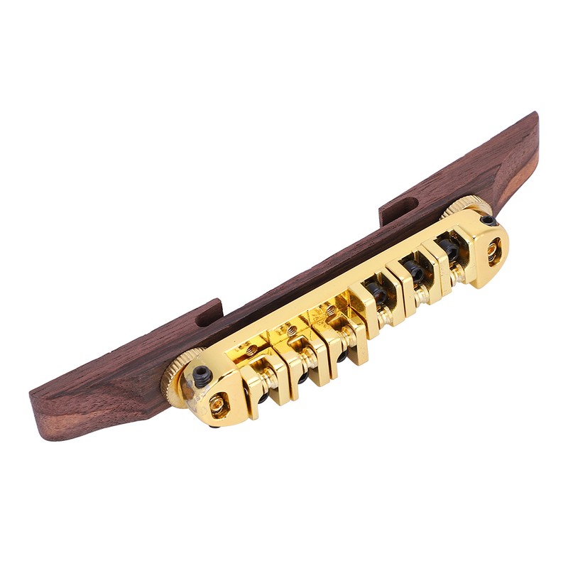 Bridge Tailpiece Rosewood Base Bridge Screw Wrenches for 6 String