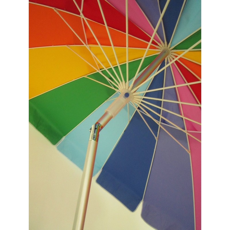 Impact Canopy Beach Umbrella Rainbow Color with Carry Bag -