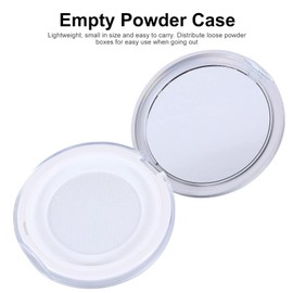 FRCOLOR Travel Bottles Puff Holder Makeup Sponge Case 2pcs Powder Compact Container, Empty Makeup Loose Powder Case with Puff and Elasticated Net Sifter Makeup Powder Puffs Puff Box Powder Puff