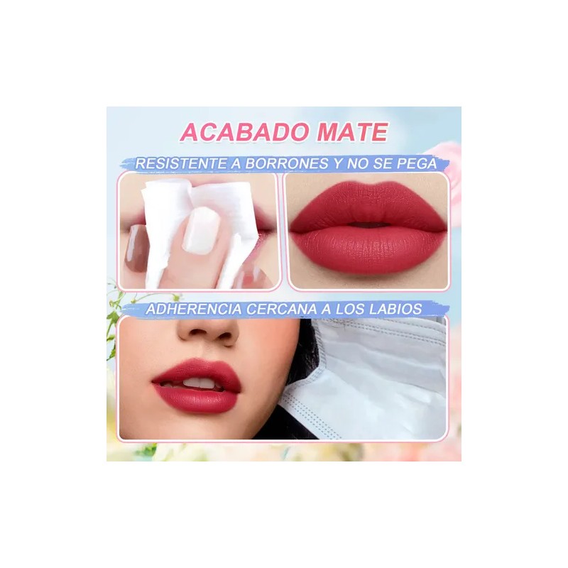 Minimeli No Transfiere Labial Mate Y Larga Duración 24h, 4g