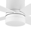 LEDLUX 52" Ceiling Fan with Light and Remote, Flush Mount