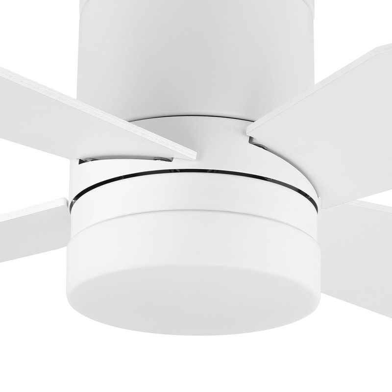 LEDLUX 52" Ceiling Fan with Light and Remote, Flush Mount